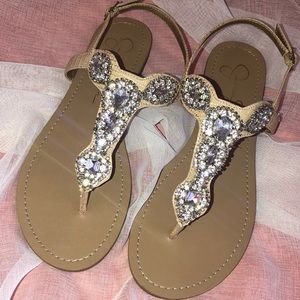 NWOT Jessica Simpson Sparkly Sandals